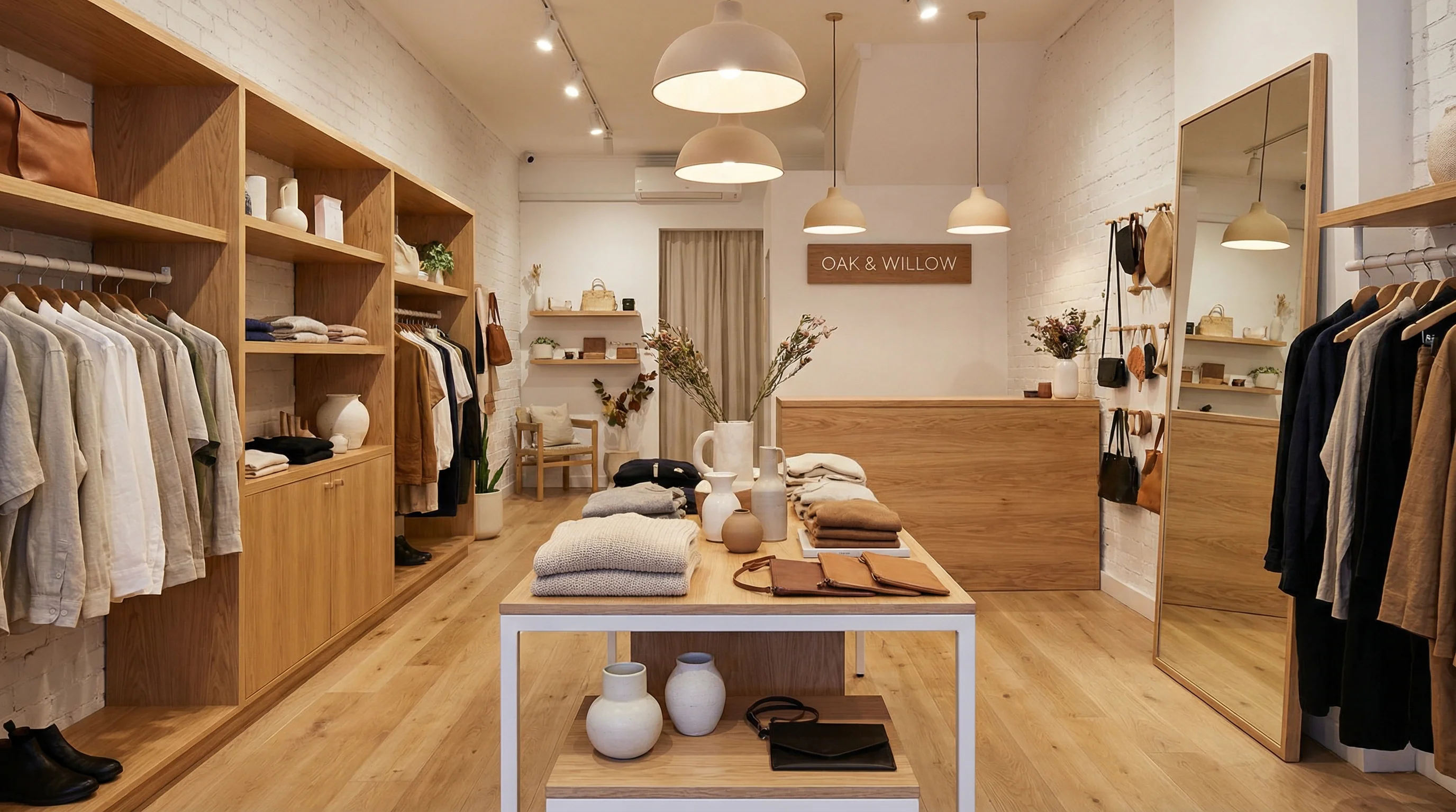 Independent retail boutique interior