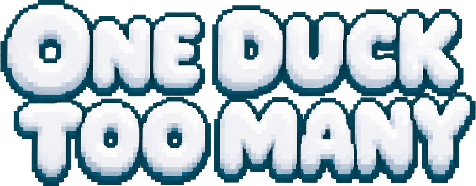 One Duck Too Many wordmark.